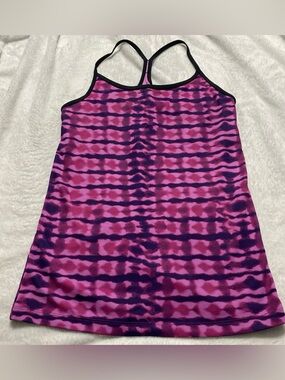 Champion Pink & Purple Striped Racerback Tank Top